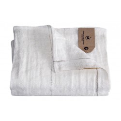 Håndklæde og gæstehåndklæde i hør,off white, Provence-N
