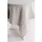Natural linen tablecloth, grey